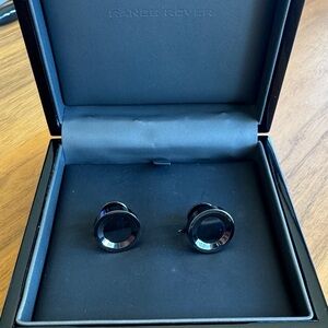 Range Rover Black Cufflinks in Original Box